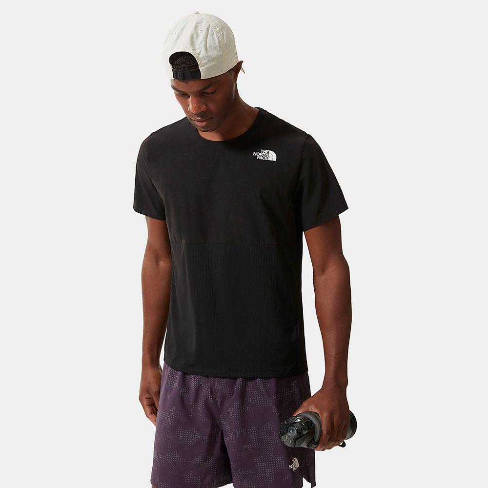 The North Face True Run Ανδρικα T Shirt - Μαυρα (SRLB31607)